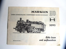 Märklin H0 Bedienungsanleitung 1968 für Lokomotive 3095 --- 1207