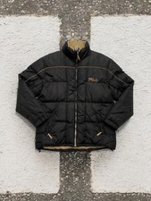 Fila Puffer Daunenjacke Bestickt Vintage Retro Embroided Y2k Logo Warm Winter Ge