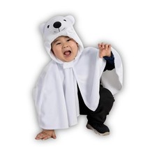 Kostüm Umhang, Klein-Kinder Fasching - Model: Eisbär F149 - Größe: 74-86