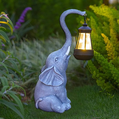 Elefant solarlaterne - elefant,