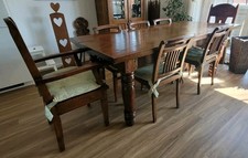 Esstisch Teakholz massiv Kolonialstil