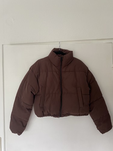Brown puffy jacket - puffy, xxs