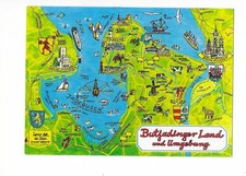 N1251 AK Landkarte Butjadinger Land und Umgebung  ungelaufen ca. 1990-2000