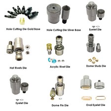 Grüne Maschinenmatrizen für Druckknöpfe Ösen Nieten Lederhandwerk