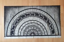 Tuch / Wandbild mit Elefanten, Pferden, Löwen... / Batik / Dekotuch 1,57 x 0,85