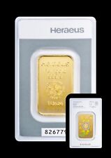 Goldbarren 1 oz / unze 999.9 Kinebar „Heraeus“ In Blisterkarte mit Zertifikat