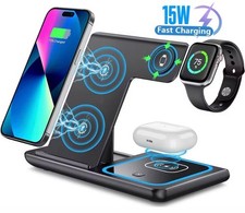 15W 3-in-1 Kabelloses Ladegerät mit LED- Faltbar & Schnelles Laden ?⚡️