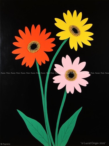 Poster moderne blumen - poster,