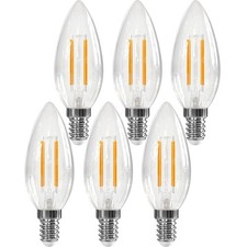 6 x Glühbirne Kerze 40W E14