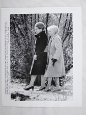 Bess Truman Margaret Daniel Präsident Truman Beerdigung 1972 Vintage Pressefoto