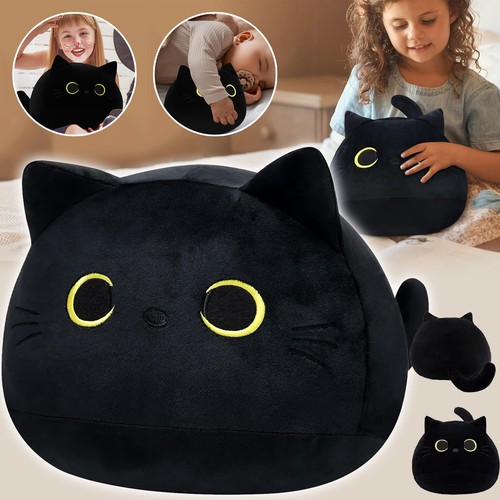 Schwarze katze plüschtier - katze,