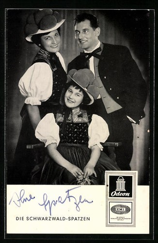 Ansichtskarte musiker trio - musiker-trio, die