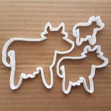 Kuh Kalb Milchvieh Bauernhof Milchform Ausstecher Teig Keks Gebäck Fondant scharf