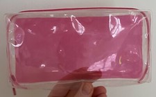 Aufbewahrungstasche durchsichtig mit Reisverschluss 19 cm x 10 cm x 3,5 cm