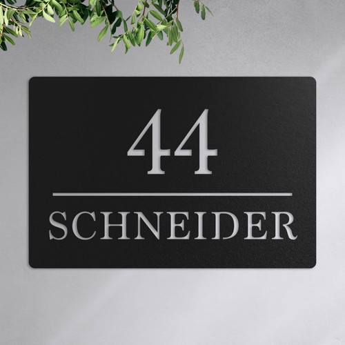 Metall hausnummer - hausnummer,