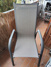  Gartenstuhl mit Auflage Hochlehner GRAU