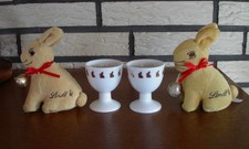 2 Lindt Eierbecher Hasen und 2