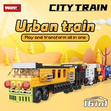 Woma C0328 City Train 16in1 Baustein Set 710 Teile Kinder Pädagogisch 6+