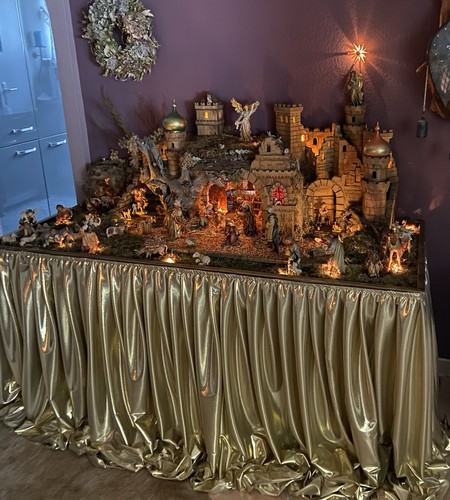 Große weihnachtskrippe holz - große,