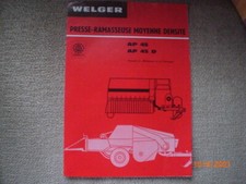  WELGER AP 45 / AP 45 D PICKUP