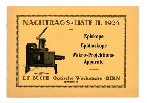 Büchi nachtrags liste ii - e.f.,