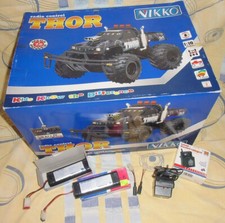 Vintage Nikko R/C 1:10 Thor 4x4 Pick-Up Truck RC OVP +Akkus Tremors 2 Terminator