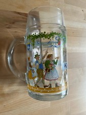 Kalbskuchel Oktoberfest-Bierkrug aus Glas, Spatenbräu 1l, 2008