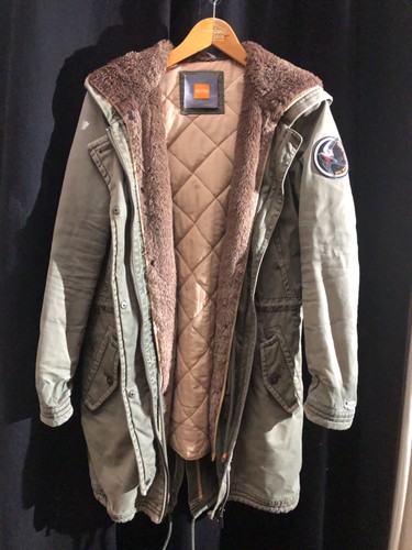 Hugo boss orange damen parka - orange,
