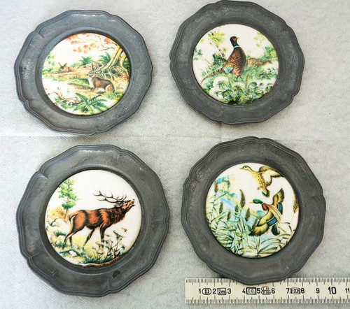 Zinnwandteller set ca - 4-er,