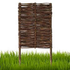 Beeteinfassung Weide Beetumrandung Rasenkante Weidenzaun Steckzaun Palisade Holz