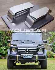  Polierte Chrom Frontstoßstangenkappen für Mercedes W463 G500 G550 G350D 2016-18