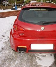 Ulter Sportauspuff Alfa Romeo 147 GTA 03- 70mm eingerollt abgeschrägt