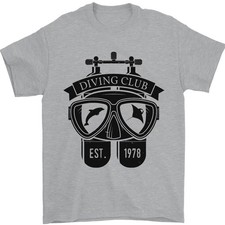 Scuba Tauchen Club Diver Deep Sea Wrack Herren 100% Baumwolle