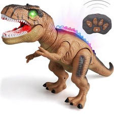 Ferngesteuerter T-Rex Dinosaurier (gelb) - Interaktives Dinosaurier Spielzeug