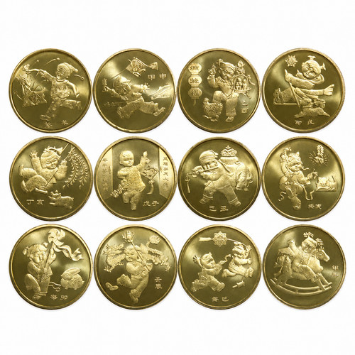 China lunar zodiac 1 yuan - lunar,