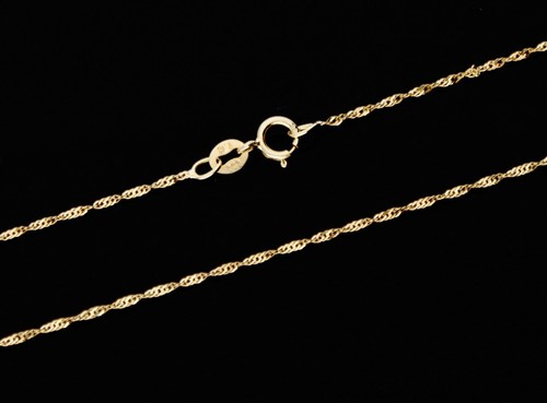 Feine 585 gold singapurkette - feine,