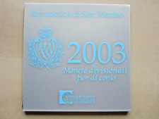 San Marino KMS Coin Set 2003 9 Münzen mit 5 Euro Silbermünze im Blister Original