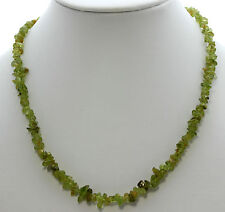 Wunderschöner Edelstein Splitterkette Peridot kette getrommelt ca,45cm  grün neu