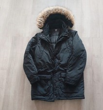 FSBN Herren Winterjacke Jacke Parker mit Kapuze Gr. XS Fishbone