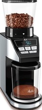 Melitta Kaffeemühle Calibra edelstahl/schwarz 39 Stufen LCD-Display 1027-01 