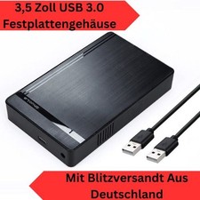 NEU USB 3.0 Externes Festplattengehäuse 3,5 Zoll SATA SSD HDD Festplatten Case
