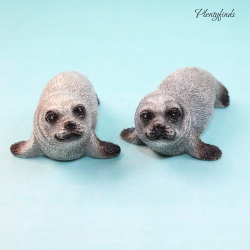 Miniatur robbe seehund figur - robbe,