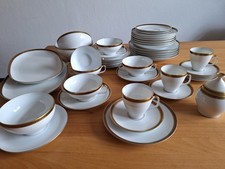 Geschirr Melitta Madrid 43 Teile blau m. Goldrand * Top Zustand Porzellan Kaffee