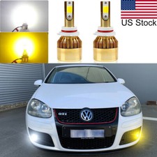 2pcs 9005 LED White Amber