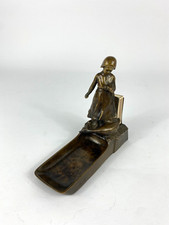 Bronze Aschenbecher Figur