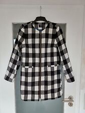 Damen Wollmantel 36 Schwarz Weiß Kariert Übergangsmantel Esmara Mantel