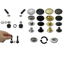 50x Druckknöpfe S-Feder +