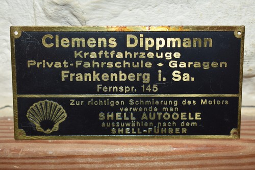 Altes blechschild - altes,