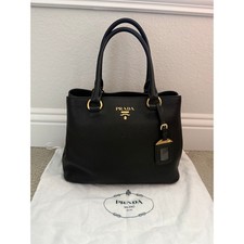Prada Vitello Daino Black