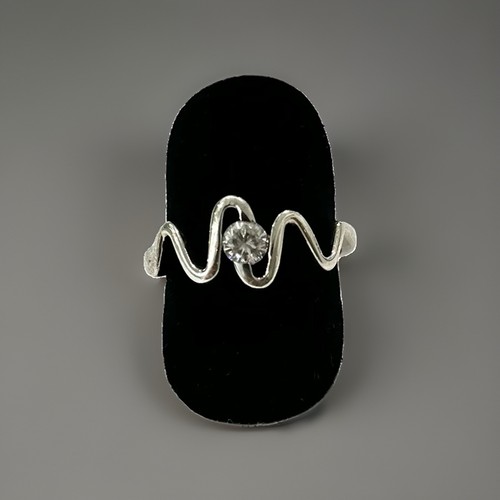 925 silberring fianit - 925/-, silberring,